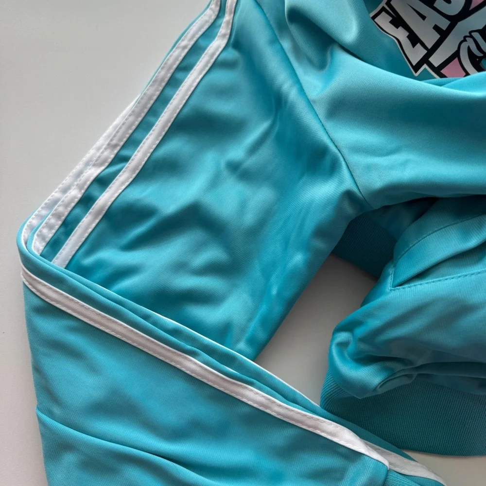 East Coast Championships Teal Track Jacket Womens Size Small Zip‎ Up Athletic